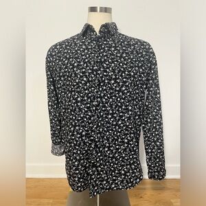 EXPRESS Extra Slim Fit Floral Button Down